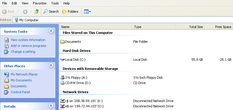 windows xp clean disk